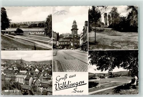 Völklingen Stadion Schwimmbad Rathaus