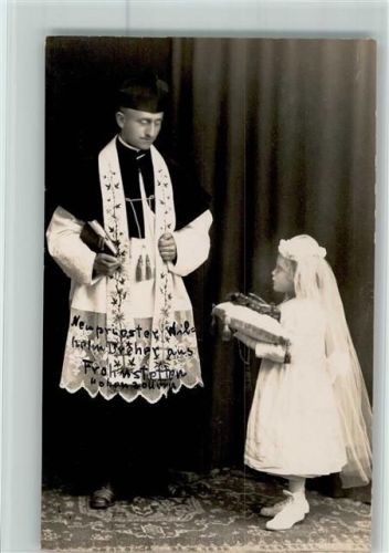 Mädchen mit Schleier 1921 AK Gute Erhaltung