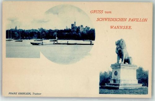 Wannsee Schwedenpavillon am Wannsee Flensburger Löwe