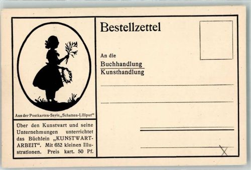 Aus der Serie Schatten-Liliput Bestellzettel Buchhandlung