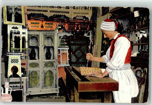 Verlag Lehnert & Landrock Beruf Menuesier arabe Tischler