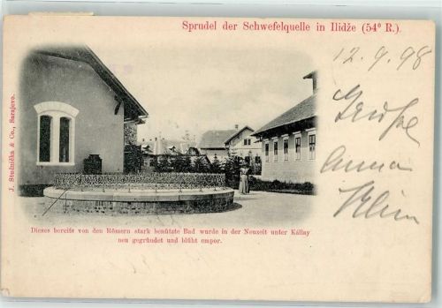 Sarajevo 1898 Sprudel der Schwefelquelle in Ilidze