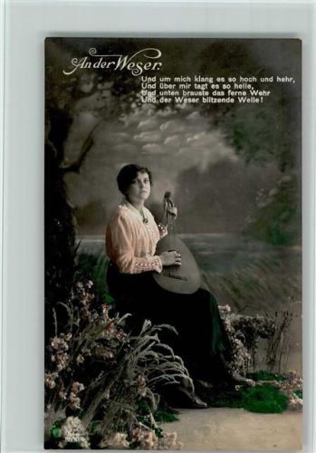 Fotoverlag R+K/L Serie 8050-6 An Der Weser , Poesie, gute Erhaltung
