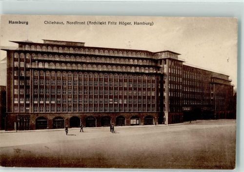 Hamburg Chilehaus Nordfront Architekt Fritz Höger