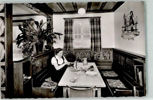 72285 W7293 Herzogsweiler Foto AK Cafe Pension Sonnenschein Foto Metz