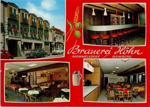Memmelsdorf Brauerei Höhn Innenaufnahmen Bar 4-Bildaufnahme