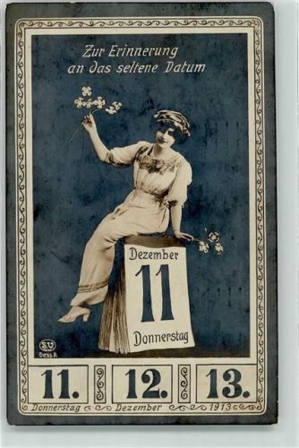 1913 11.12.13. Das seltene Daum Frauenschönheit Kalender Fotokunst