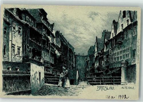 Breslau 1902 sign. Jander,C. Alte Ohle