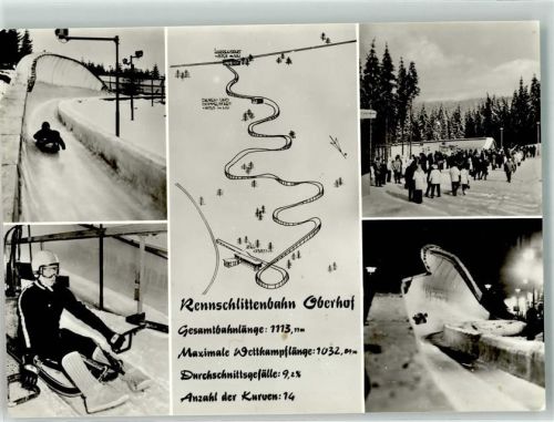 Oberhof 1977 Rennschlittenbahn