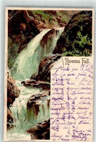 Breitnau 1898 Ravenna Fall sign. Biese