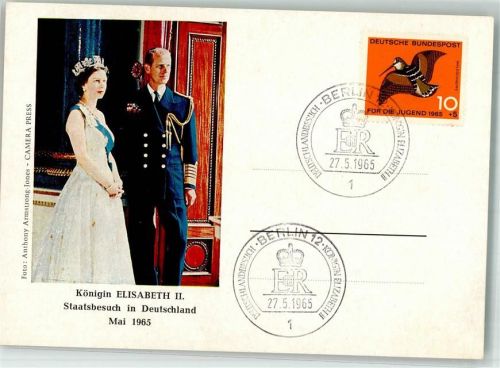 1965 Staatsbesuch Königin Elizabeth II Berlin 27.5.1965 Politik
