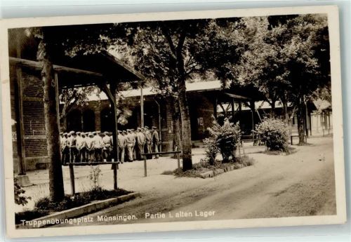 Münsingen Truppenübungsplatz Partie im alten Lager