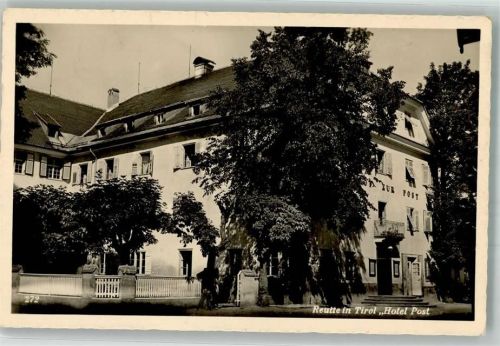 6600 Reutte Foto AK Hotel Post