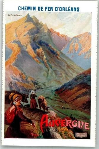 Clermont-Ferrand Tracht Auvergne Chemin de fer d´Orleans