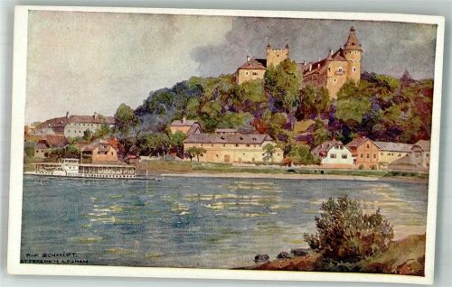 Ottensheim sign. Schmidt Donau-Dampfschifffahrt Wien