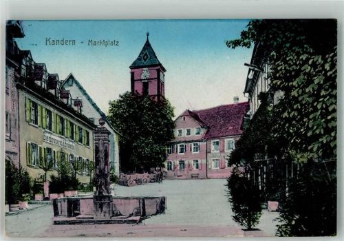 Kandern 1922 Marktplatz Apotheke