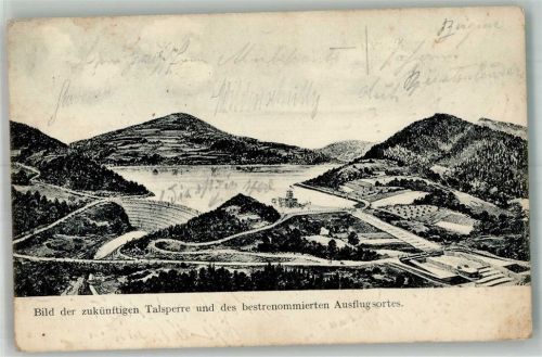 Valasske Mezirici 1912 Baustelle Talsperre Bystricka