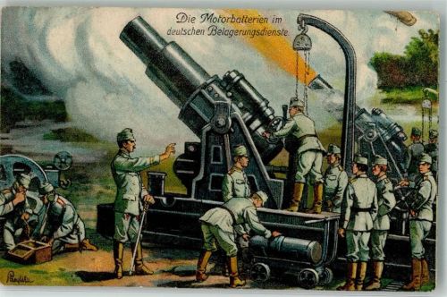 1915 Motorbatterie Geschütz WK I