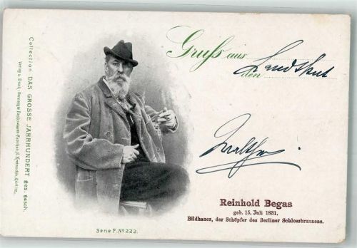 1900 R. Begas Das große Jahrhundert Serie F Nr. 222 + Adelskorrespondenz