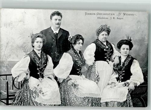 1906 Damen Orchester D. Weana Dire. J.B. Auger - Trachten