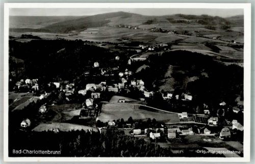 Bad Charlottenbrunn 1938 Fliegeraufnahme