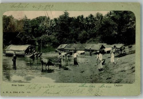 Colombo 1903 Tracht Fluss