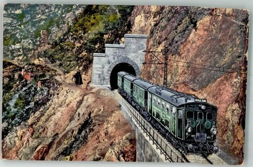 Zirl 1913 Elektrolok der Karwendelbahn im Martinswand-Tunnel Verlag Purger & Co. No. 12617