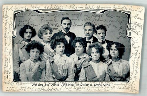 Orchester des Dames Venitiennes Derektion Emma Corte Damenmusikgruppe 1903