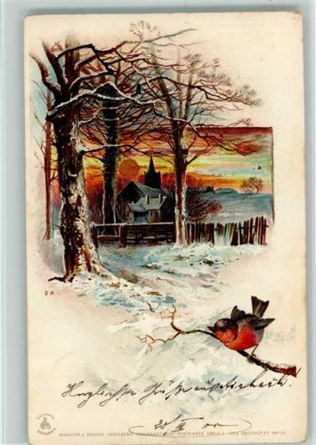Sonnenschein Postkarte SerieX Winterlandschaft