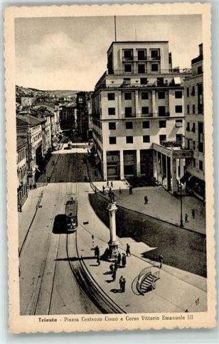 Trieste / Triest / Trst Piazza Costenzo Ciano e Corso Vittorio Emanuele III Straßenbahn