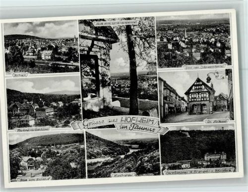 Hofheim Ortsansicht Marienkrankhaus Blick vom Bahnhof Blick vom Conausentempel Lorsbachtal Am Rathaus Exerzitienhaus Mehrfachaufnahme