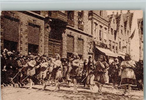 Historische Musik - Straßenzug ca 1926 AK
