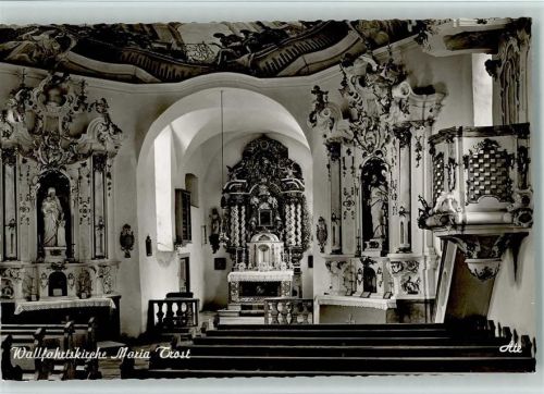 87484 W8964 Nesselwang - Wallfahrtskirche Maria Trost Innenaufnahme