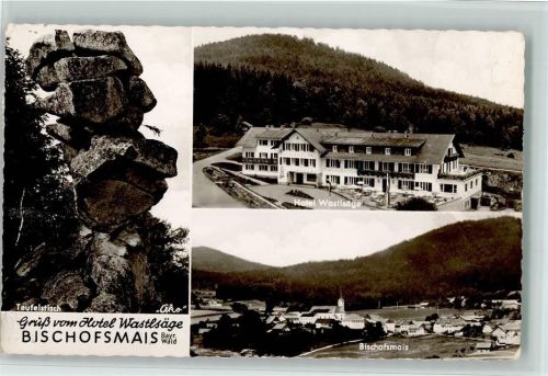 Bischofsmais Teufelstisch Hotel Wastlsäge Gesamtanischt 3-Bildaufnahme