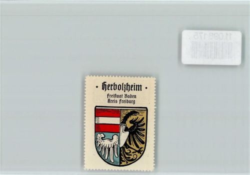 Herbolzheim Vignette Wappen Kaffee Hag ca 1920-1940