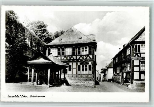 Braunfels Leierbrunnen Fachwerkhaus