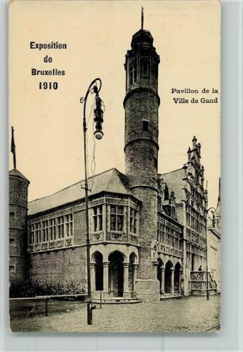 1910 Exposition 1910 - Pavillon de la Ville de Gand , AK