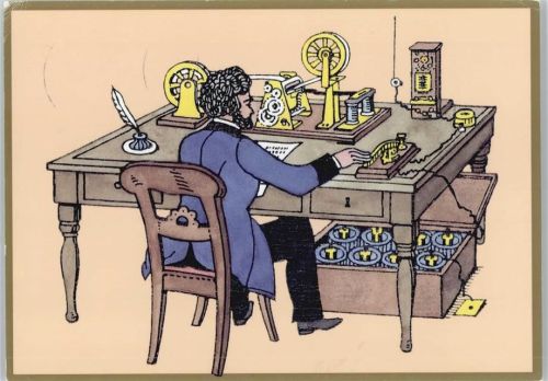Telegraphenbüro anno 1863 AK