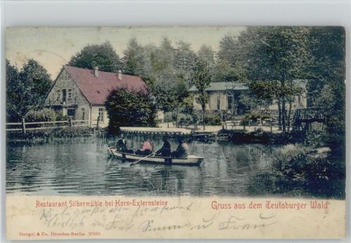 Leopoldstal Waldgaststätte Pension Silbermühle Ruderboot ex Sammlung Busse