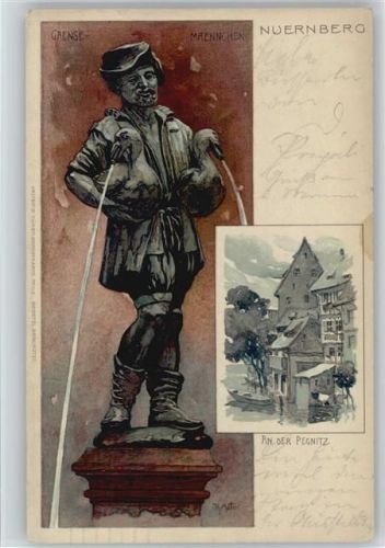 Nürnberg Gänse Maennchen 1906 AK Velten Nr. 112 -