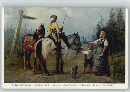 Kursächs. Postillion von Hyerswerda nach Königsbrück -