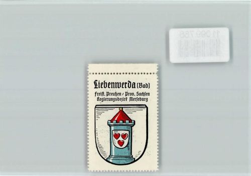 04895 O7901 Bad Liebenwerda - Vignette Wappen Kaffee Hag ca 1920-1940