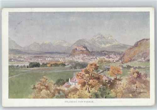 Salzburg von Parsch gesehen - Verlag Kerbel 1914 AK