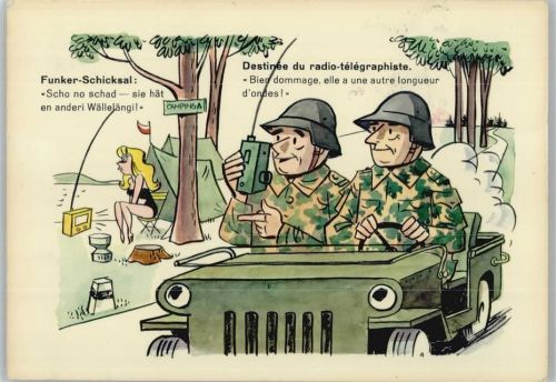 Militär - Funker Schicksal - Verlag Globetrotter Nr. 554 AK