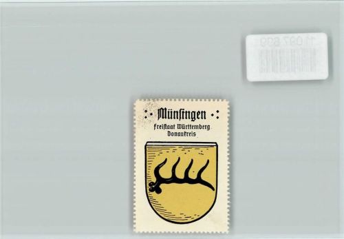 Münsingen Vignette Wappen Kaffee Hag ca 1920-1940