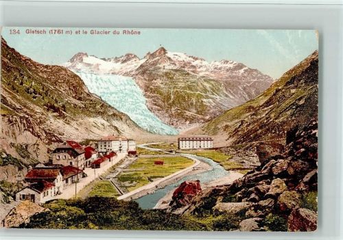 Rhonegletscher Gletsch et le Glacier du Rhô0ne