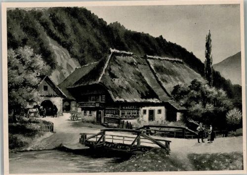 Altes Bauernhaus am Bach gelegen - Metz Serie 425 E 57 AK
