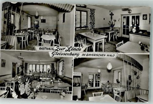 93477 W8491 Gleißenberg , Oberpf 1965 Foto AK Gasthaus Zur Linde