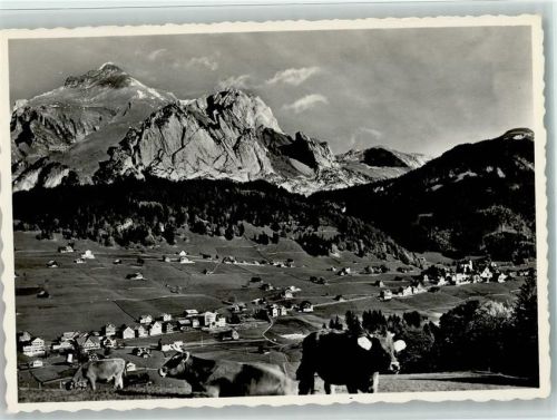 Wildhaus Kurgebiet Obertoggenburg Wildhaus mit Schafberg Feldpost