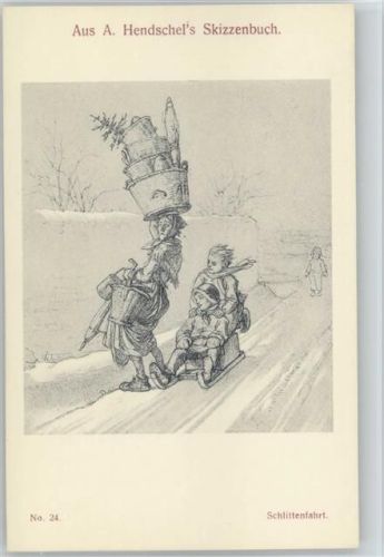 Skizzenbuch Nr. 24 - Schlittenfahrt -